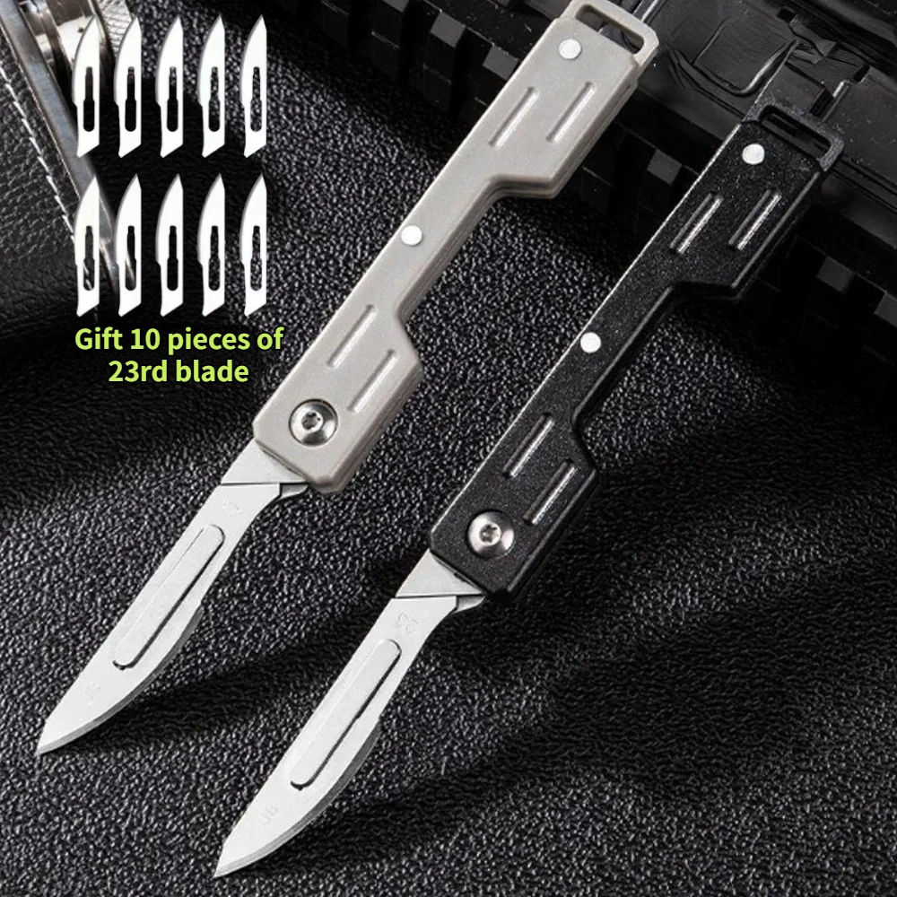 Navaja EDC plegable bisturí médico para aire libre supervivencia - imagen 3