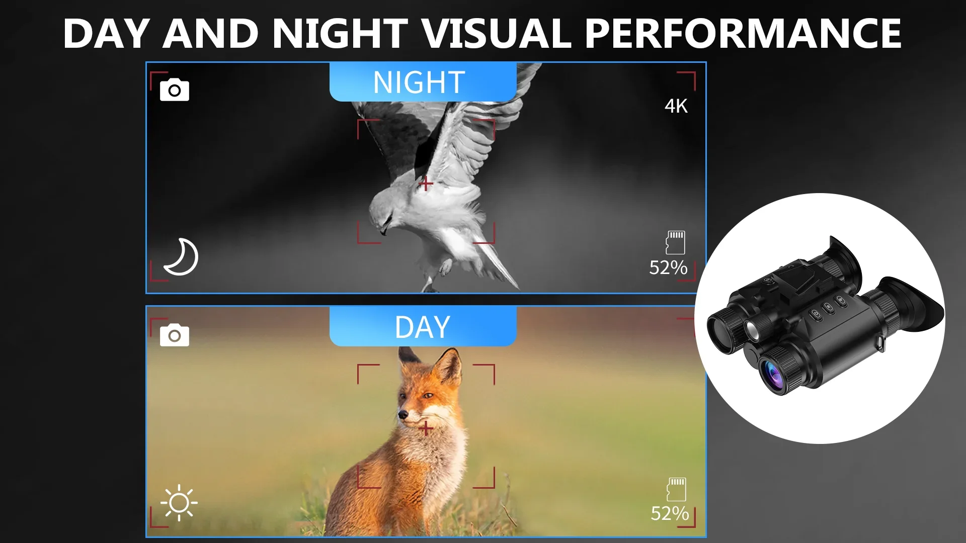 Binoculares visión nocturna infrarrojos para caza táctica - imagen 5