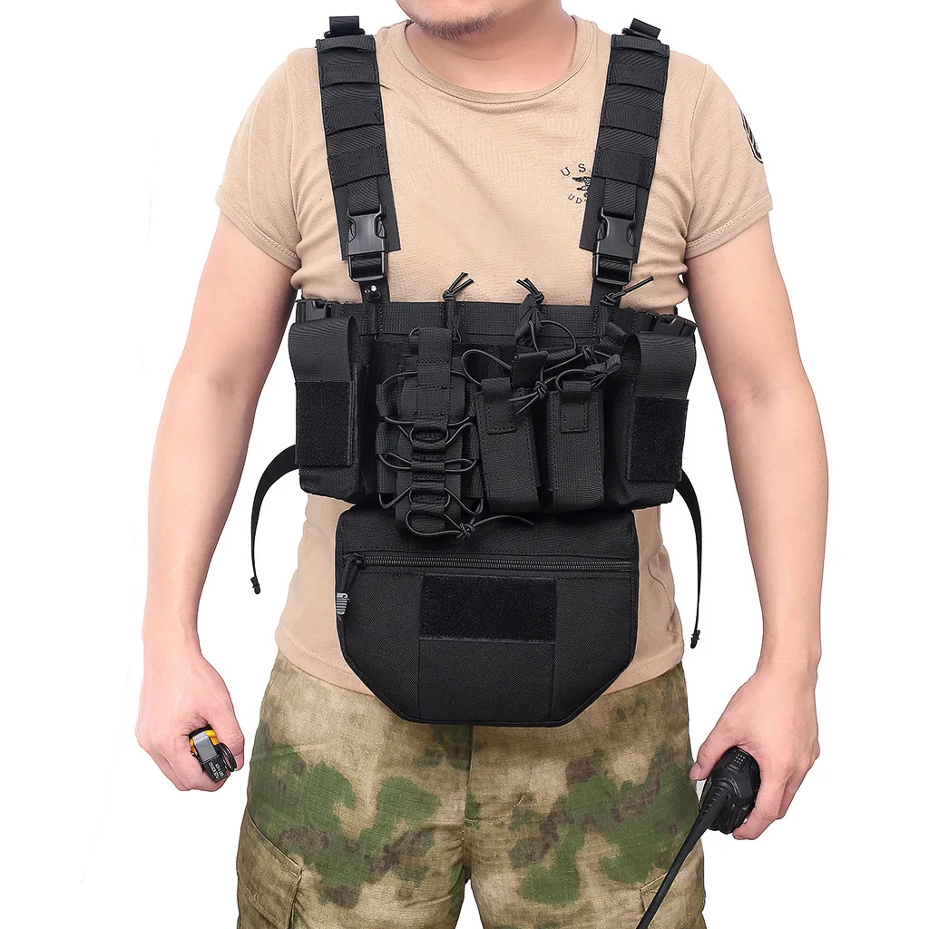 Riñonera EDC táctica para pecho – Bolsa multiuso para revistas - imagen 4