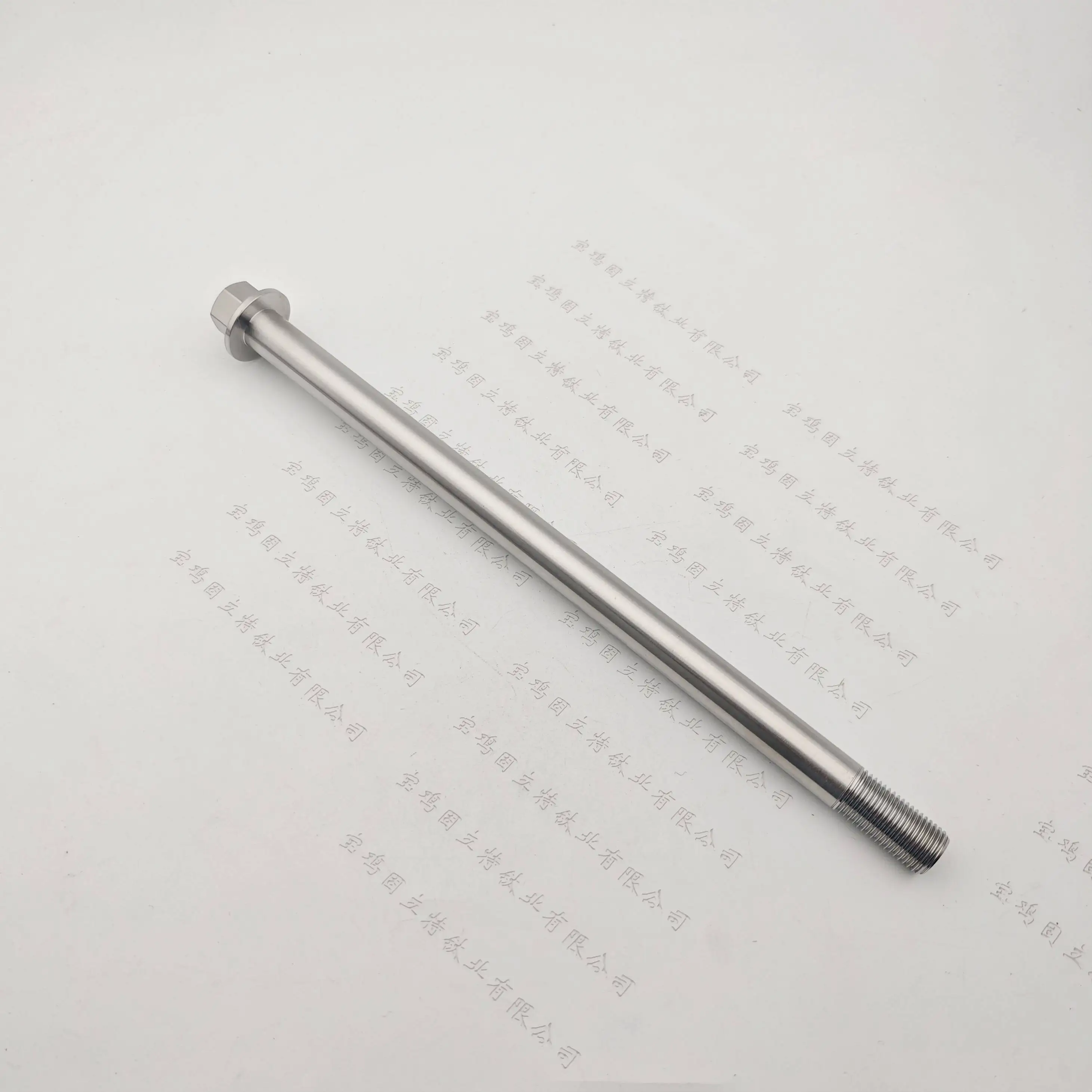 Tornillo de titanio M10 con tapa de brida
