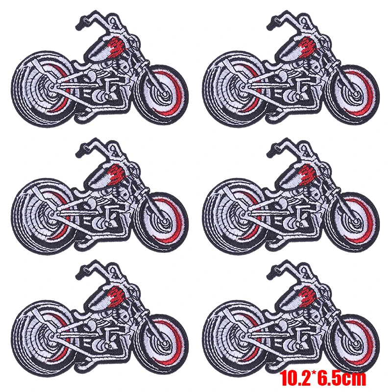 Parches bordados de motocicleta termoadhesivos para ropa y mochilas - imagen 2