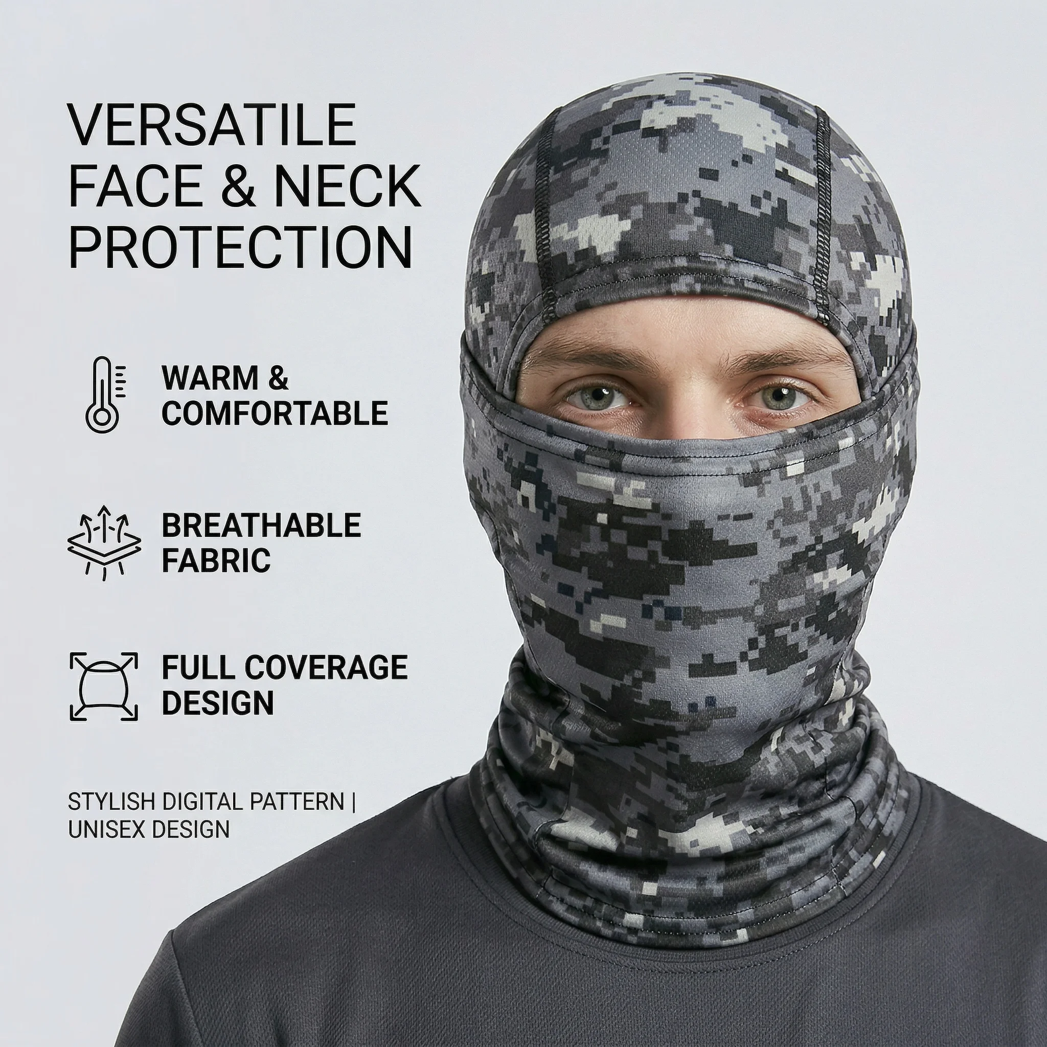 Balaclava táctica elástica transpirable con protección solar - imagen 3
