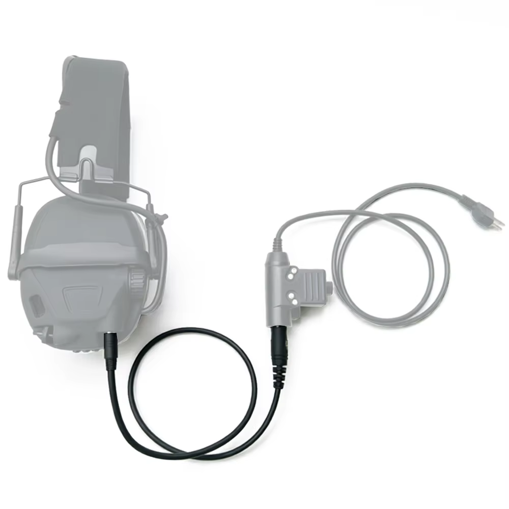 Cable U174 para U94 PTT – Auriculares tácticos militares 3,5/7,1 mm - imagen 3