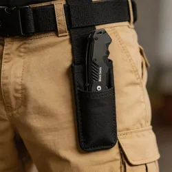 Cuchillo de bolsillo multiusos acero inoxidable para camping