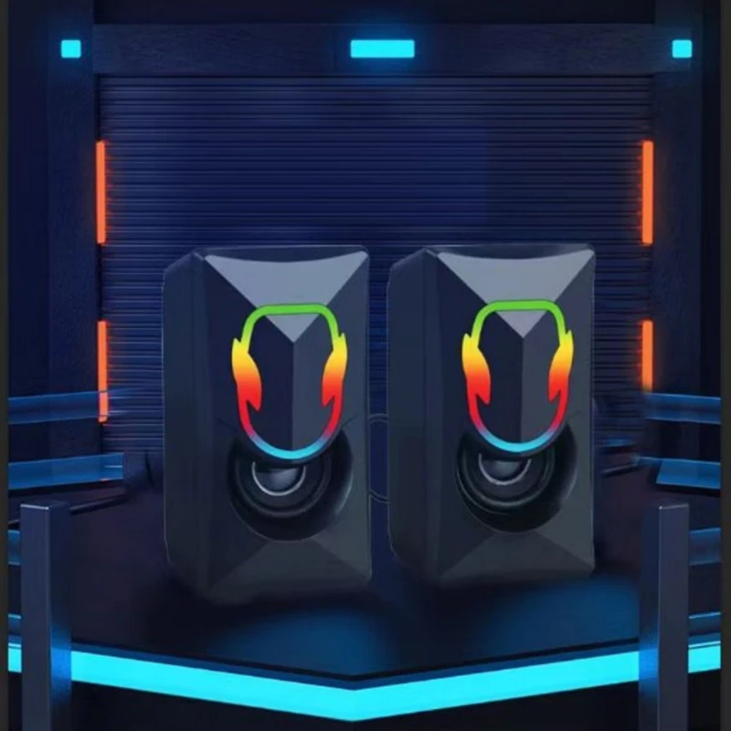 Altavoces USB gaming RGB estéreo 2.0 - Para PC de sobremesa - imagen 4