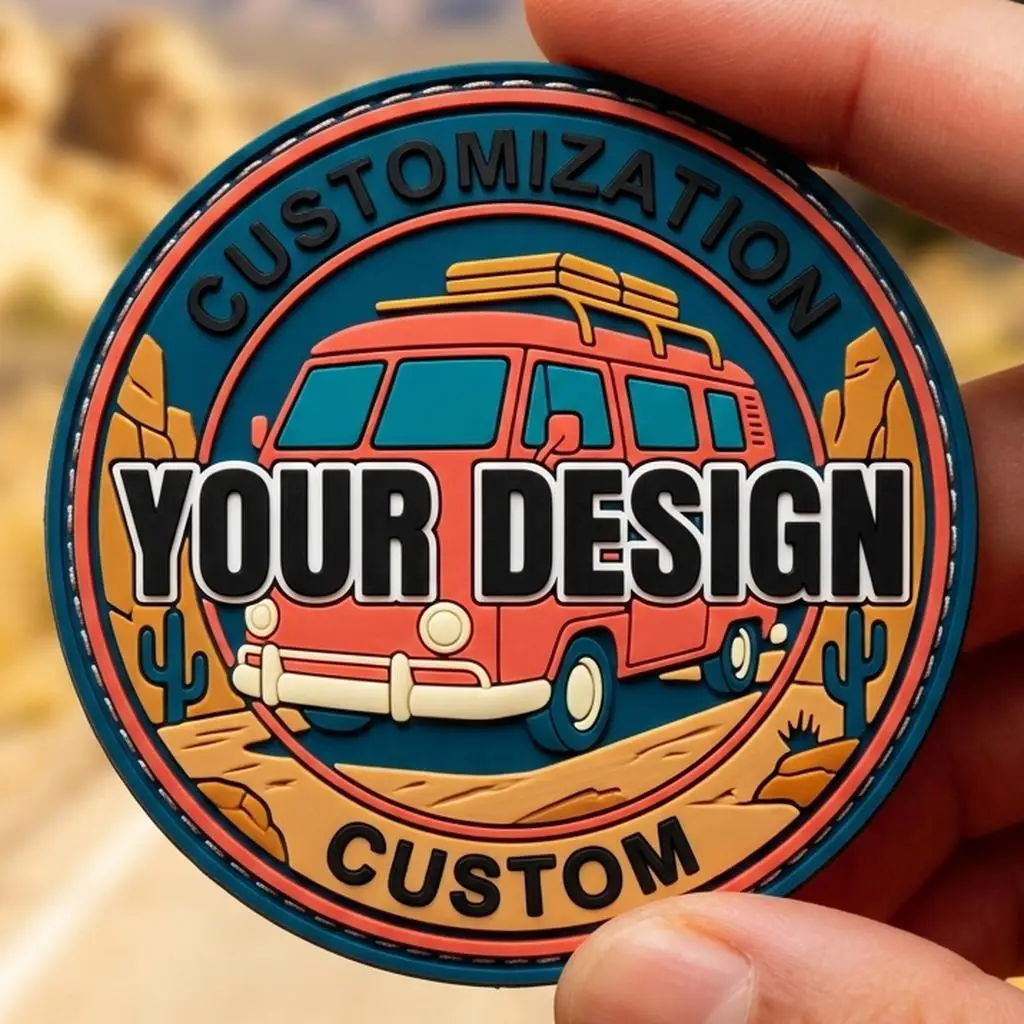 Parche personalizado 3D de silicona con velcro para ropa y gorras - imagen 5