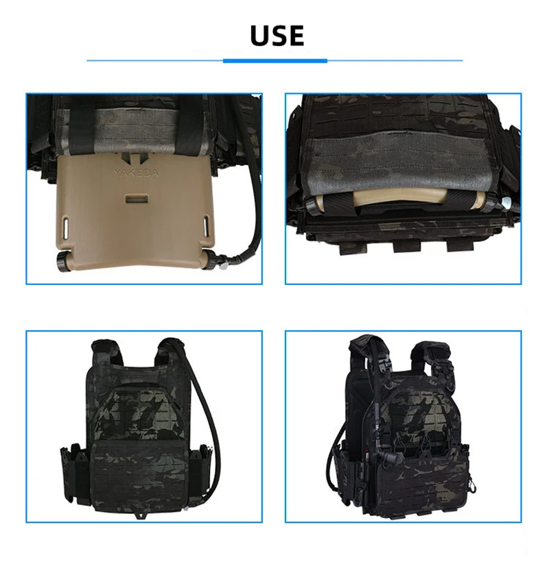 Panel de agua diseñado para integrarse en una configuración táctica
