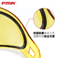 Máscara táctica F5 doble capa lentes color antiviento profesional