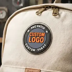 Parche PVC personalizado con gancho y bucle para coser o pegar