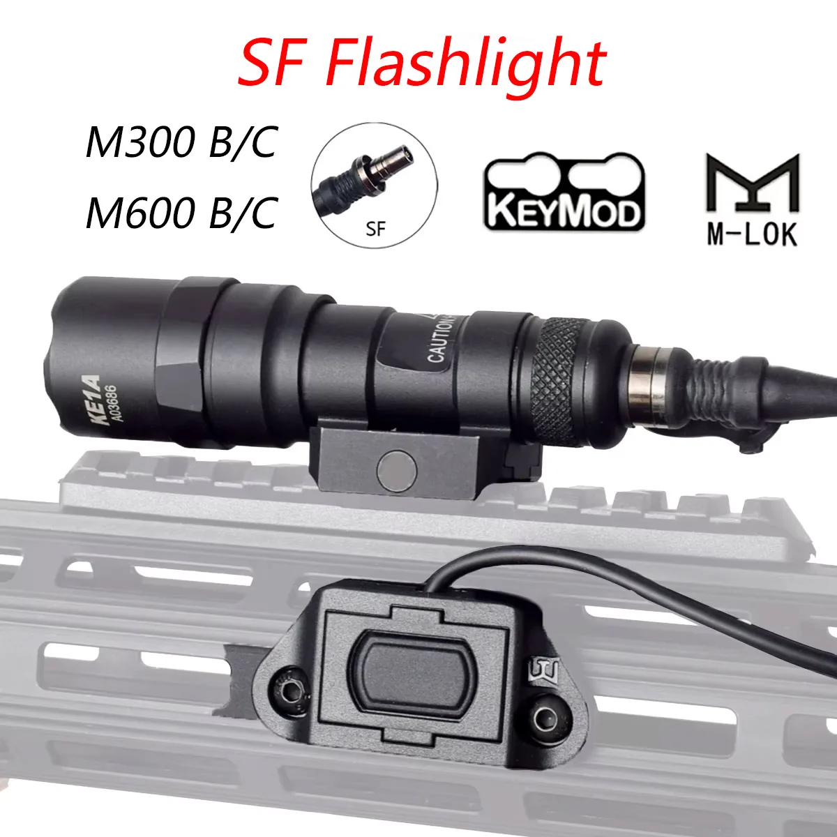 SureFire M300/M600 UNITY linterna táctica LED con interruptor doble - imagen 4