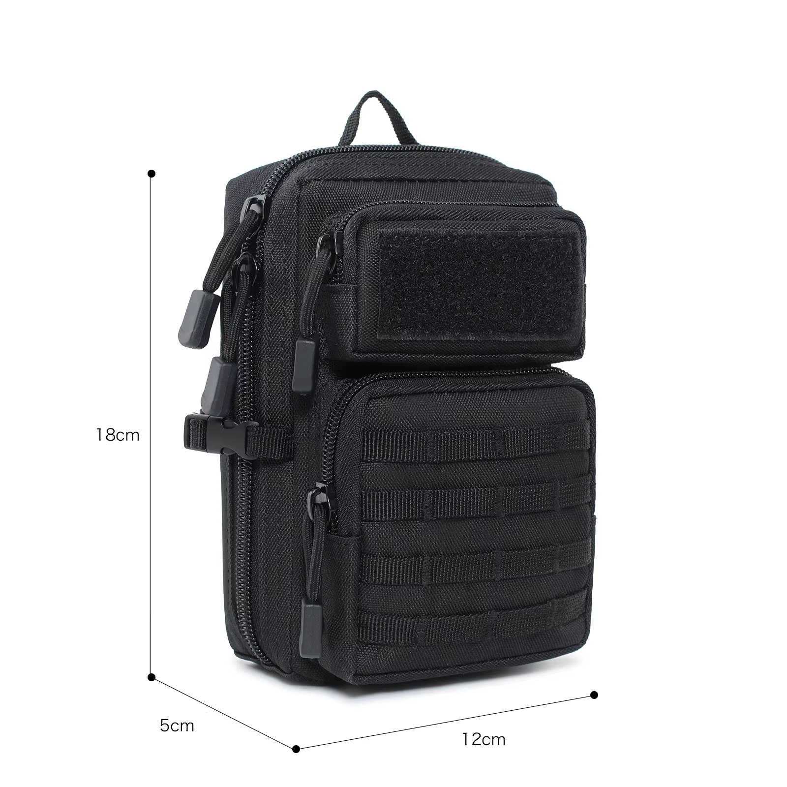Bolsa táctica chest pack caza – Compacta con compartimentos para móvil y dispositivos - imagen 3