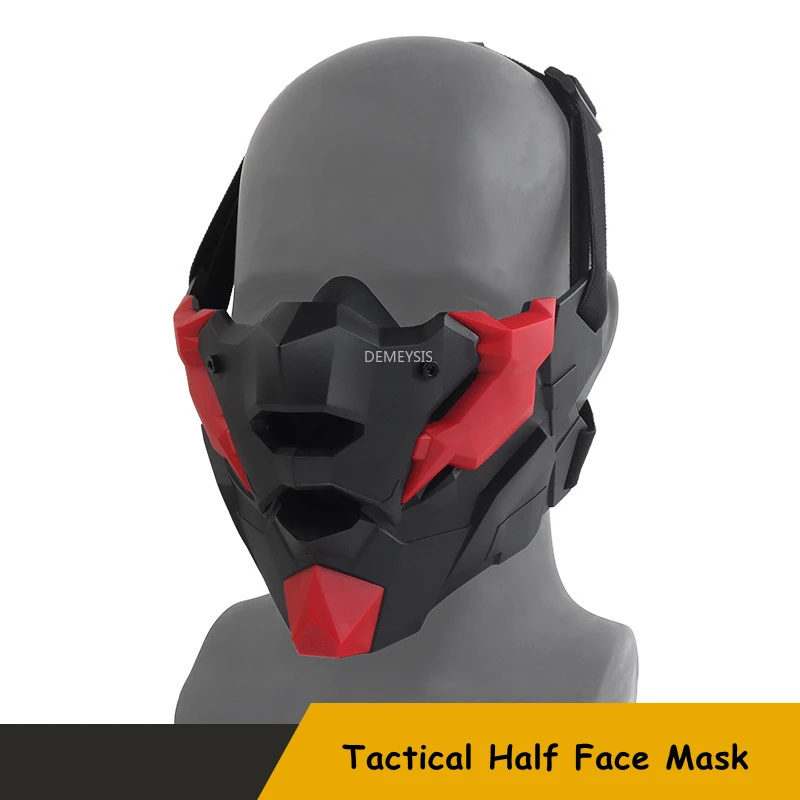 Máscara táctica de media cara transpirable para paintball y tiro - imagen 3
