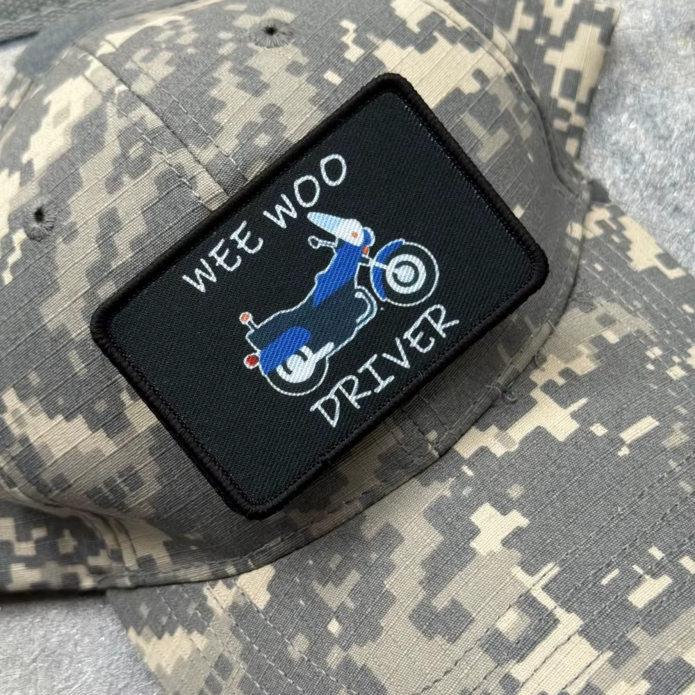 Parche táctico militar motocicleta con velcro – Wee Woo Driver