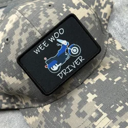 Parche táctico militar motocicleta con velcro – Wee Woo Driver