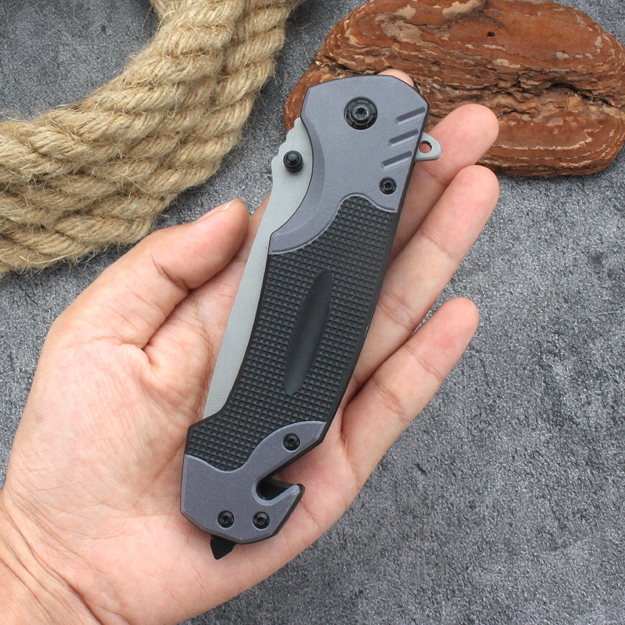 Cuchillo plegable supervivencia camping y pesca – Multifuncional - imagen 3