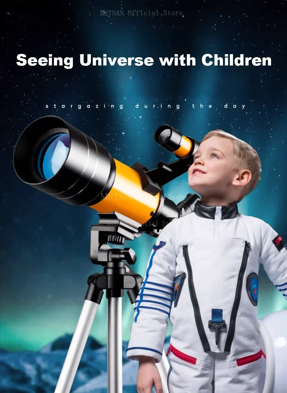 Telescopio preparado para observación al aire libre