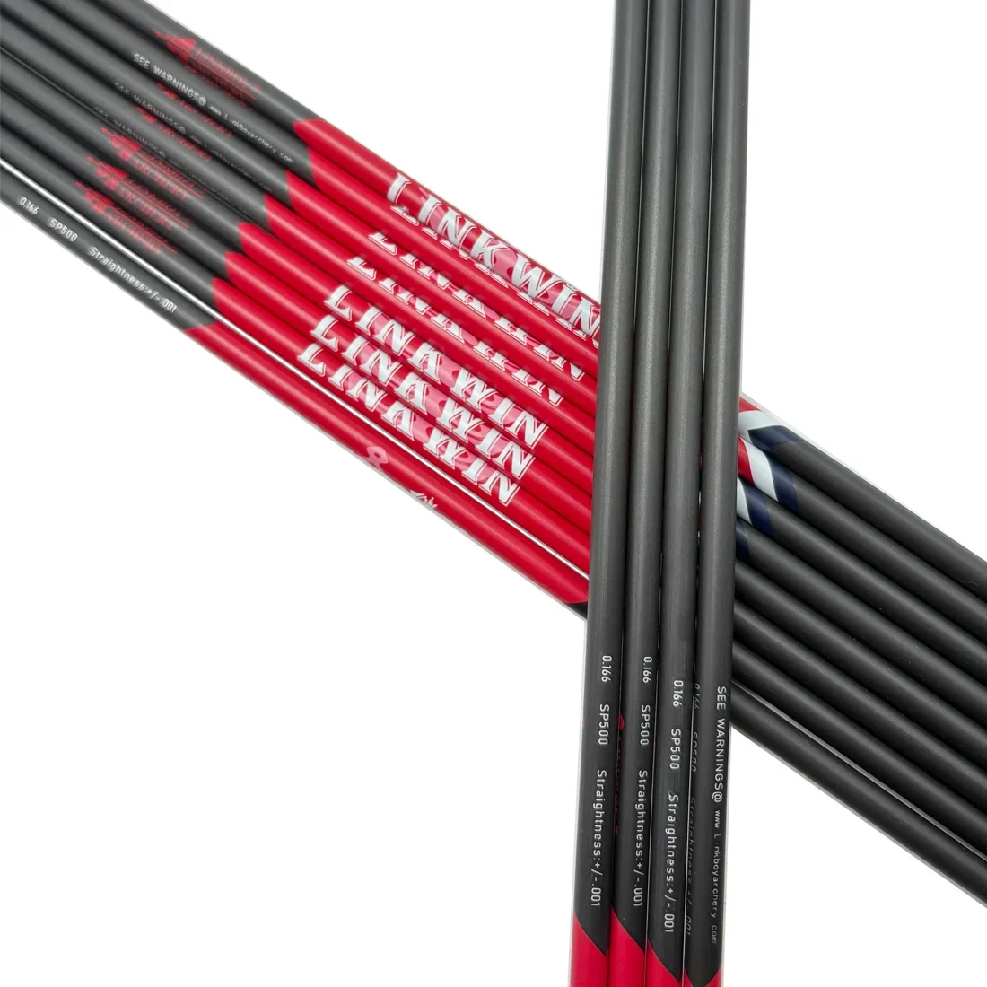 Linkboy flechas de carbono eje rectas para tiro con arco caza