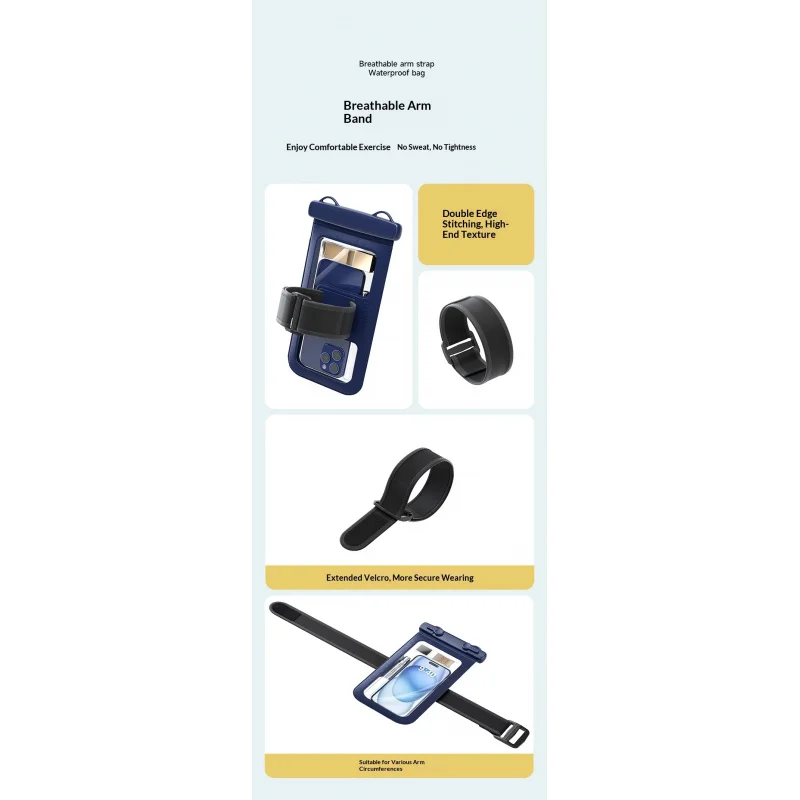 Funda impermeable IPX8 sumergible para móvil con cordón al cuello - imagen 4