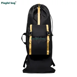 Mochila longboard con casco y monopatín - Resistente
