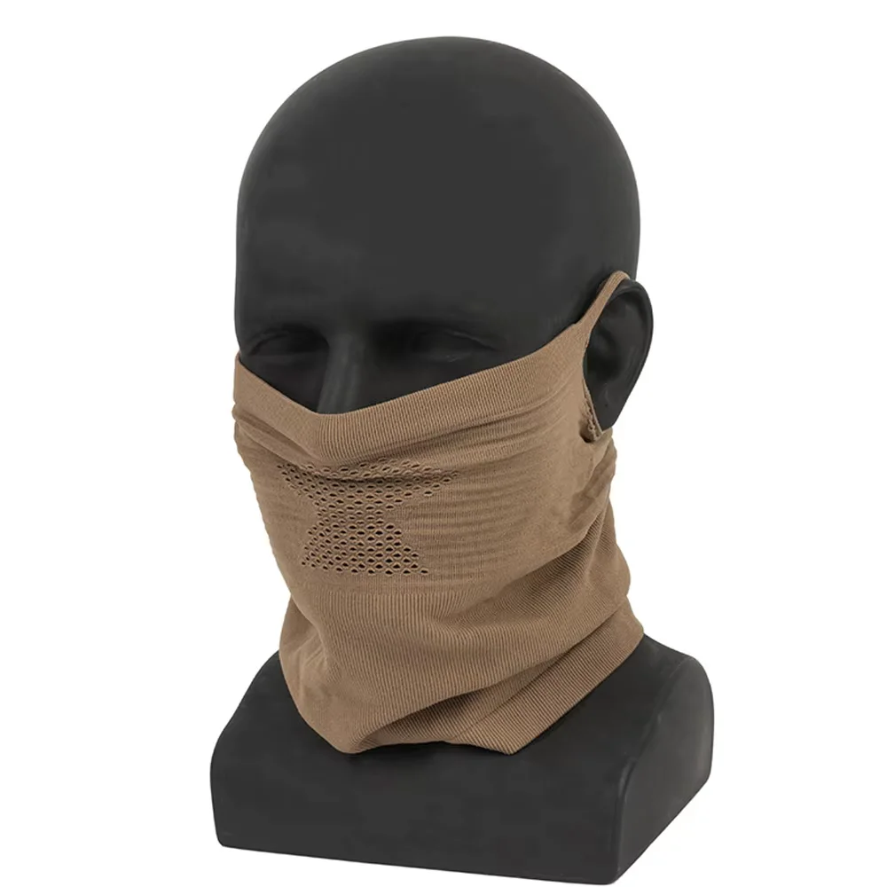 Máscara táctica para airsoft y caza con malla de acero extraíble - imagen 3