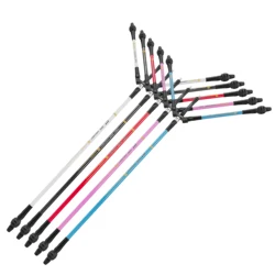 Varillas de equilibrio arquería carbono y aluminio con amortiguador V