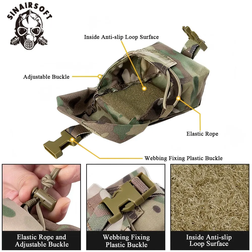 SINAIRSOFT Frag bolsa táctica MOLLE para herramientas y caza