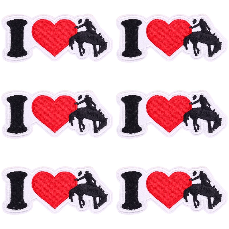 Parche bordado con estrella de sheriff y texto western