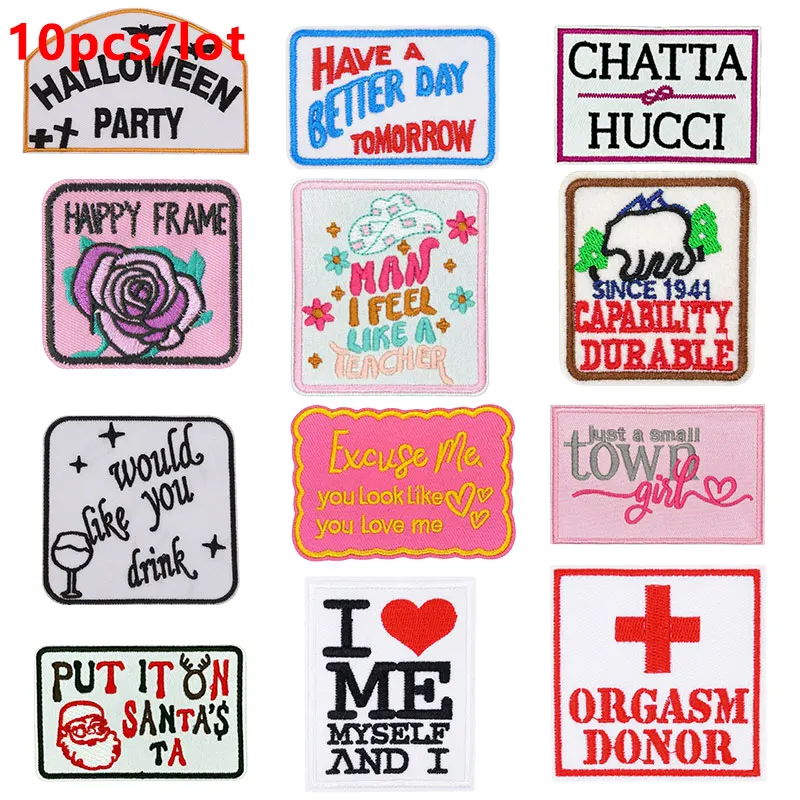 Parche termoadhesivo bordado letras para ropa – Pack - imagen 4