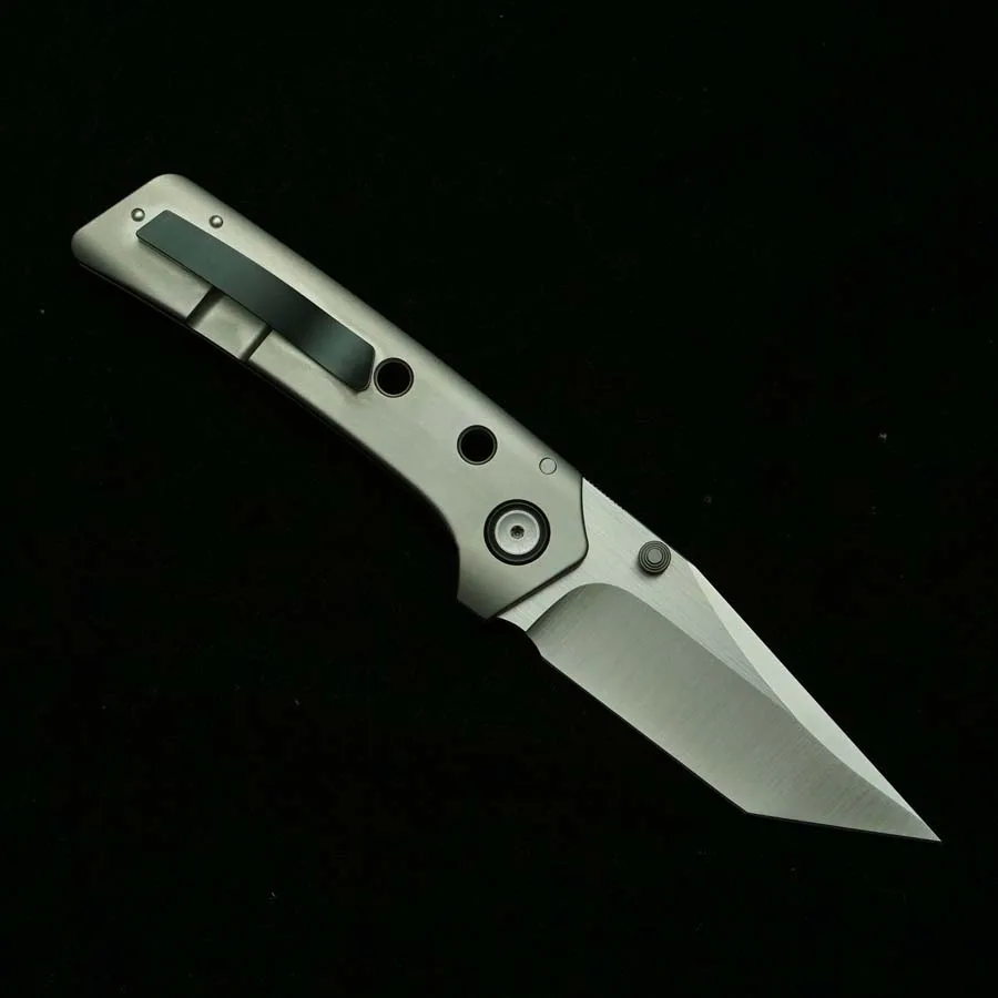 Cuchillo plegable EDC titanio con rodamientos cerámica-acero camping - imagen 3