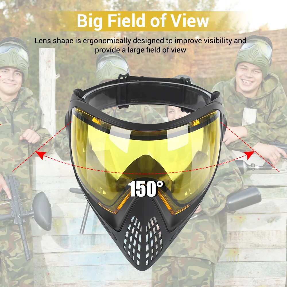 FMA F1 Mascarilla protección facial paintball con gafas antiniebla - imagen 2