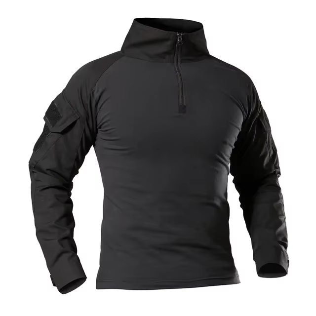 Camisa táctica ripstop de manga larga con cremallera corta para Airsoft - imagen 2