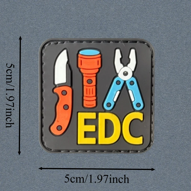 Parche táctico PVC insignia de moral con velcro para chaleco