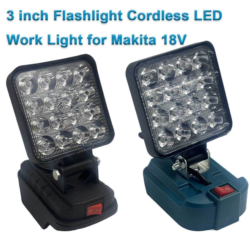 Makita lámpara de trabajo LED recargable inalámbrica para batería