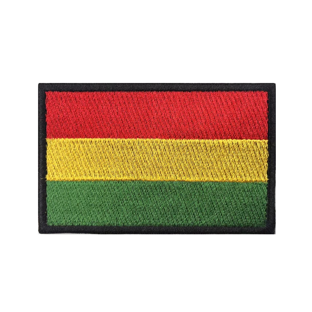 Parche bordado bandera Bolivia con velcro – Brazalete táctico militar - imagen 4