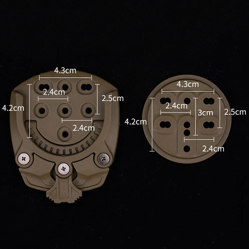 Adaptador giratorio 360 MOLLE para funda táctica pistola - imagen 2
