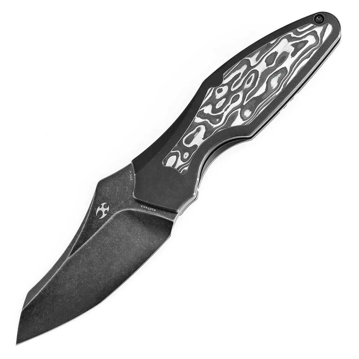 Cuchillo Táctico Plegable Kansept Baba Yaga CPM 20CV Titanio Fibra Carbono - imagen 5