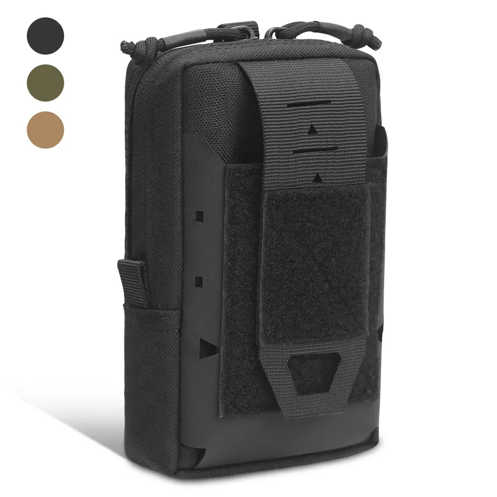 Riñonera táctica MOLLE EDC para cinturón con funda móvil y caza - imagen 5
