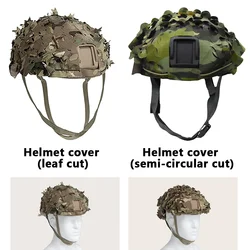 Cubierta táctica casco Airsoft camuflaje 3D hoja láser malla