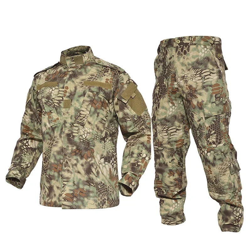 Uniforme táctico camuflaje para hombre negro de combate, airsoft - imagen 4