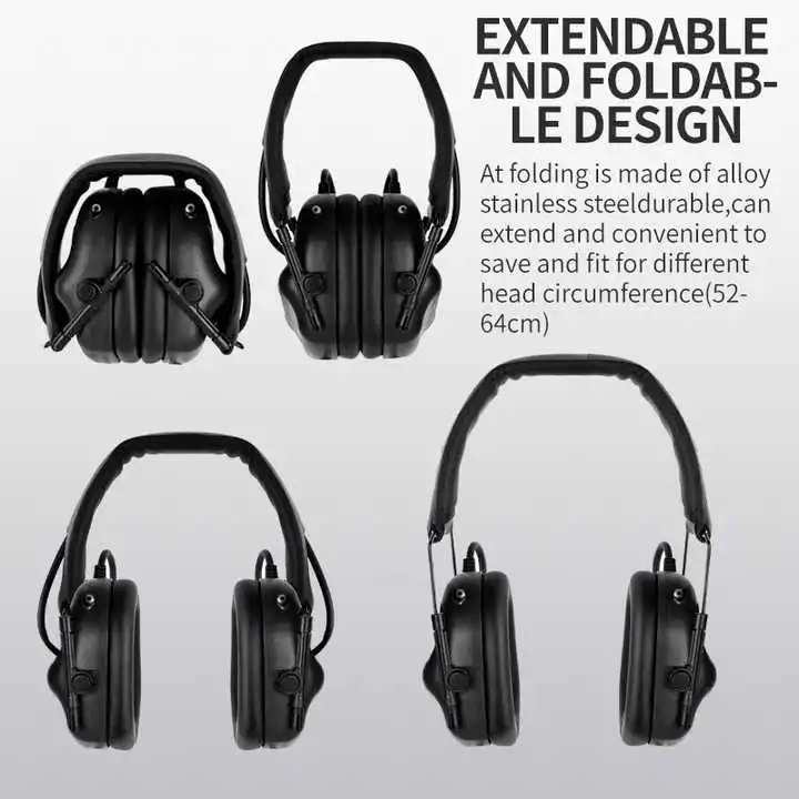 Auriculares tácticos reductores de ruido militares para caza y airsoft - imagen 5