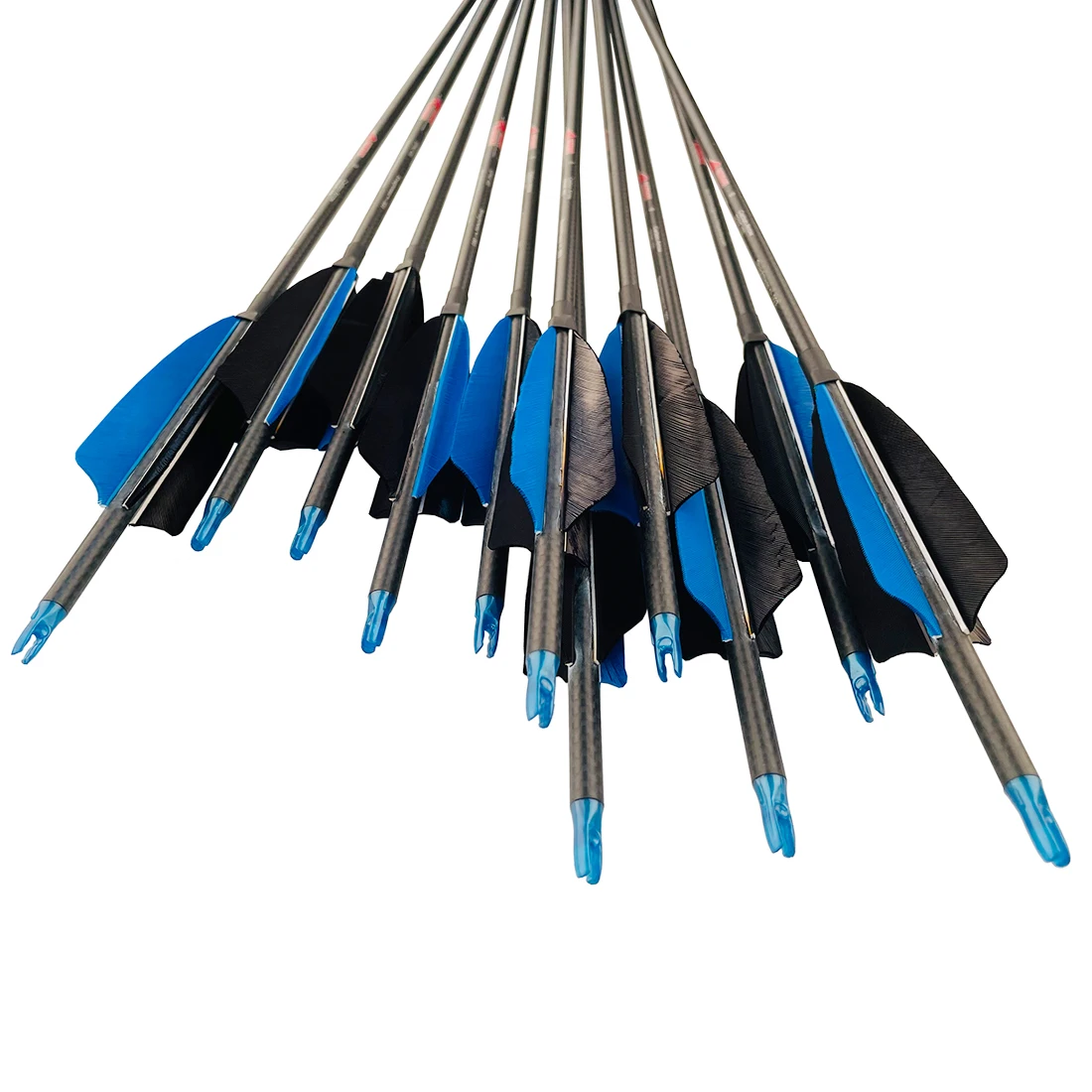 Flechas de carbono para arco compuesto Linkboy de caza con plumaje - imagen 3