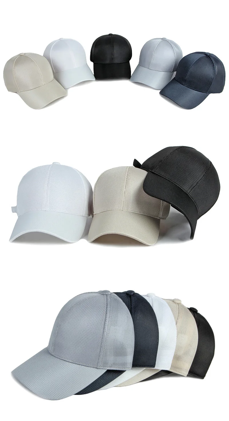 Gorra con diseño hueco y visera ajustable