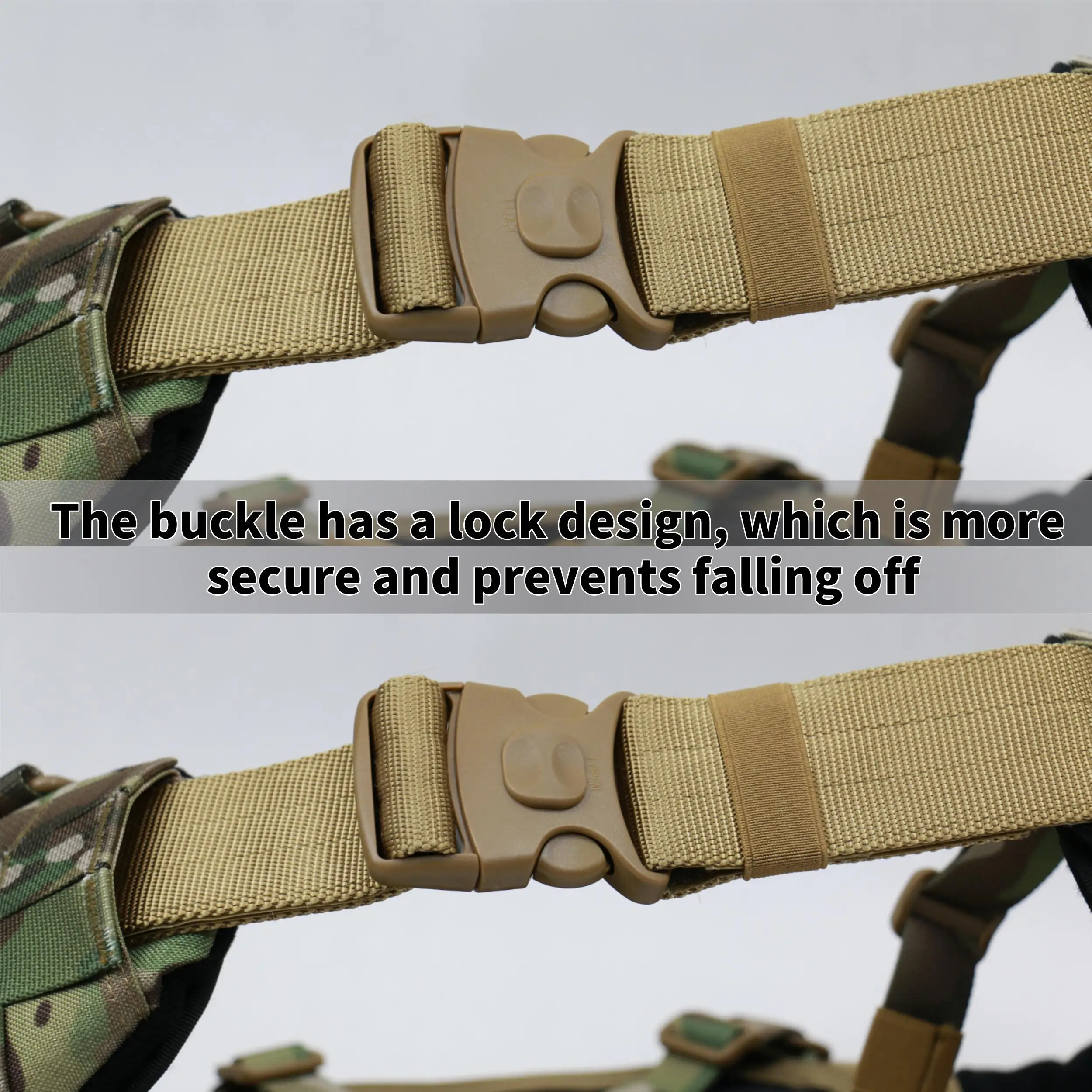 Cinturón táctico MOLLE de protección balística, alta resistencia - imagen 5