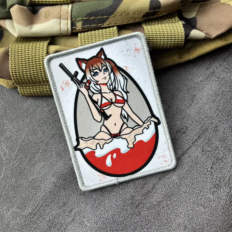 Parche táctico diseño mujer para insignia de moral Velcro - imagen 4