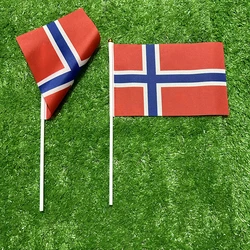Banderas SKY ondeadas a mano de Noruega para decoración