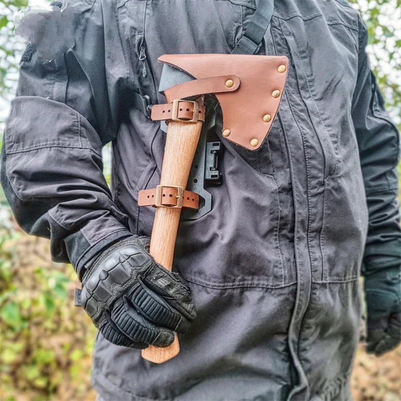 Funda táctica para hacha con clip de cinturón, nailon PU resistente - imagen 4