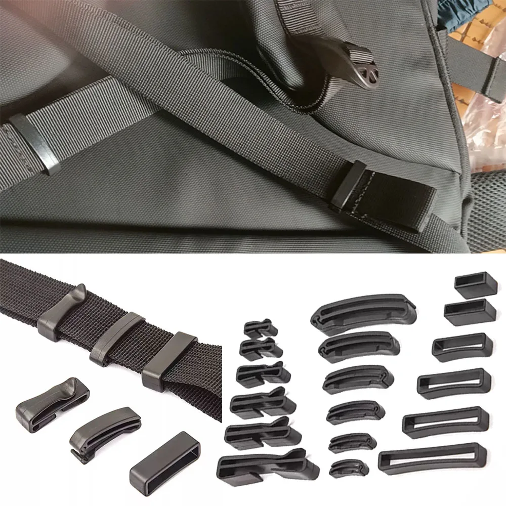 Hebilla táctica ajustable con clip plástico para correas mochila - imagen 3