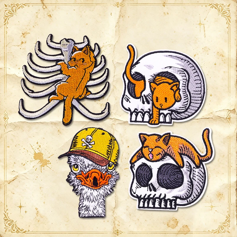 Parche termoadhesivo león y lobo estilo punk para ropa fitness - imagen 4