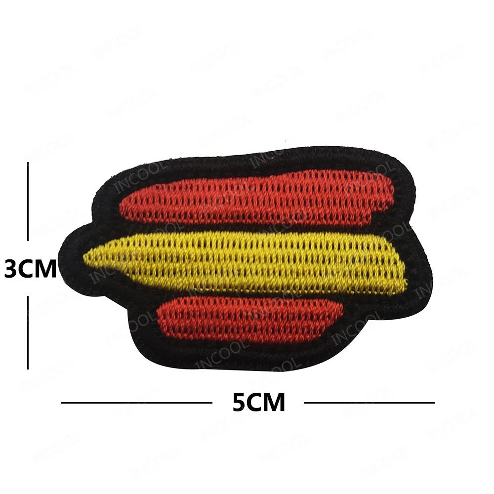 Parche bordado reflectante IR bandera España – PVC 3D táctico - imagen 3