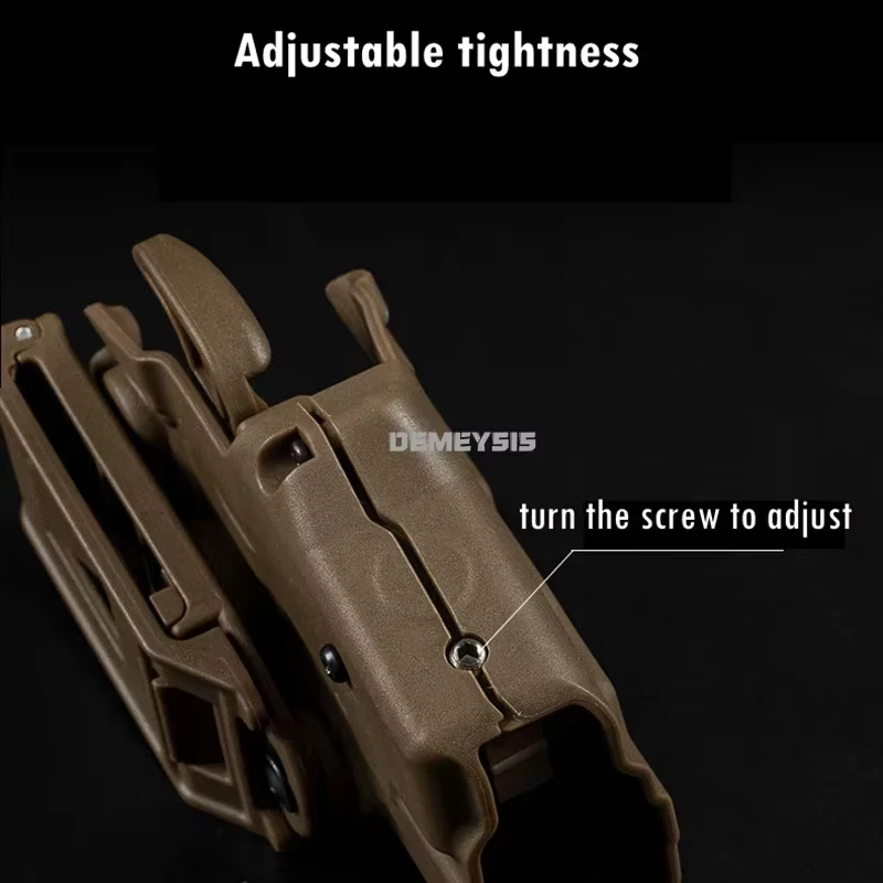 Funda táctica pistola extracción rápida, cinturón compatible - imagen 4